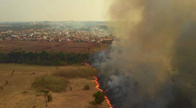 Fumaça do Pantanal se desloca para o Sul do país