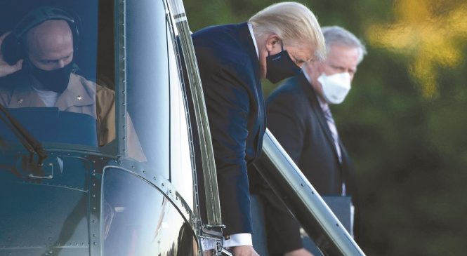 Com covid-19 e sem cloroquina, Trump passará os próximos dias em hospital militar
