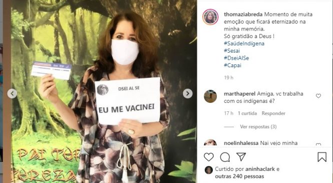 Covid-19: Quem é Thomázia Brêda na fila da vacinação?