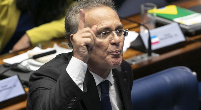 Renan Calheiros: ‘Bolsonaro é sinônimo de morte, ódio, mentiras e corrupção’