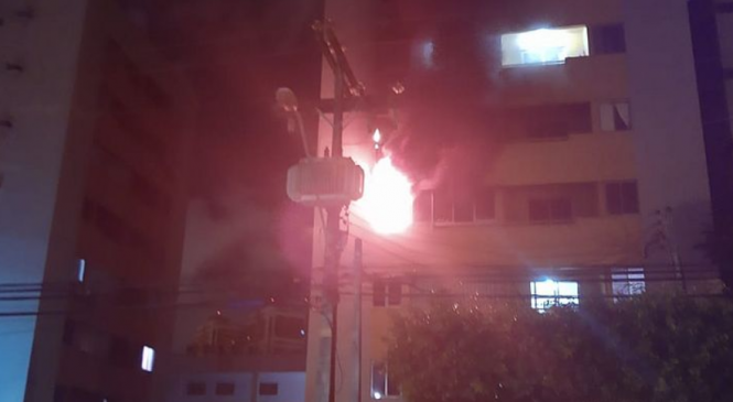 Apartamento na Mangabeiras é tomado pelas chamas nesta madrugada