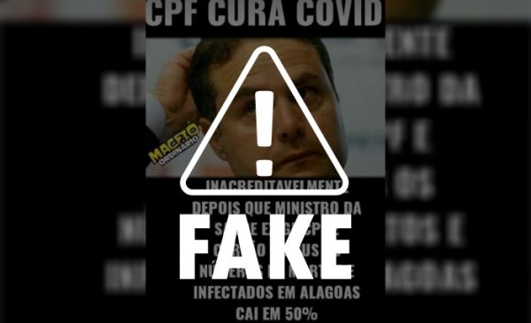 Não caia na fake news de que “casos de Covid caíram 50% em AL após exigências do Ministério da Saúde”