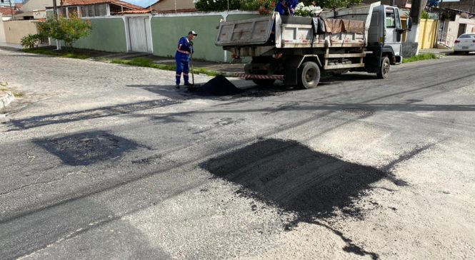 Tabuleiro do Martins, Prado, Jacarecica, São Jorge e Poço recebem melhorias no asfalto