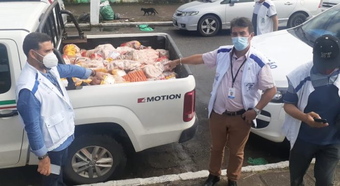 Vigilância Sanitária recolhe uma tonelada de alimentos estragados no fim de semana