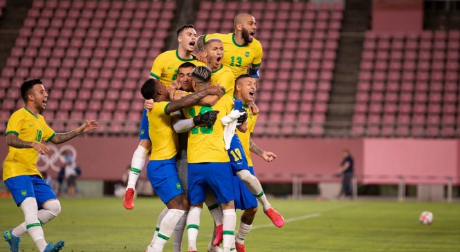 Malcom marca na prorrogação e Brasil conquista o Ouro no futebol