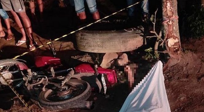 Motociclista colide com árvore e morre no interior no Agreste de Alagoas
