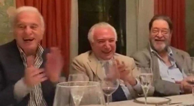 Vídeo: Quem é quem no jantar de Temer em que riem de Bolsonaro com imitação