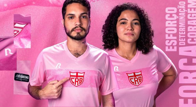 CRB lança uniforme rosa como campanha de conscientização contra o Câncer de Mama