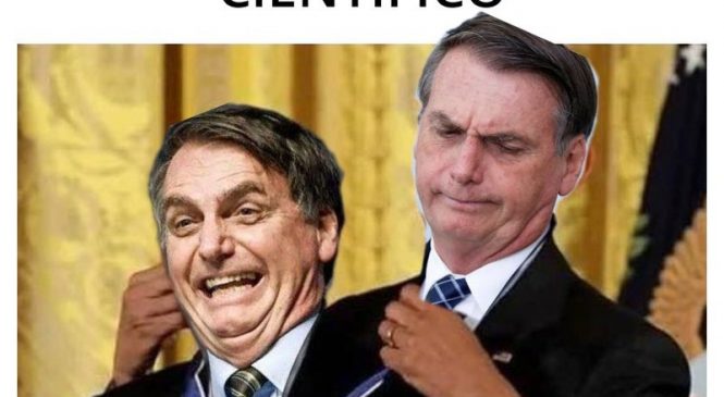 Nem da mentira, nem genocida, Bolsonaro concede a si mesmo o título de cientista