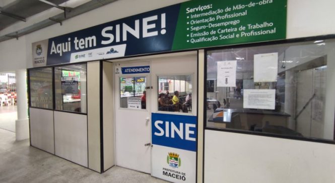 Primeira segunda-feira de 2022 tem mais de 90 vagas disponíveis no Sine Maceió