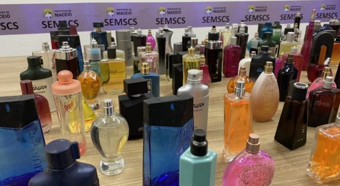 Convívio social apreende perfumes falsificados no Centro de Maceió