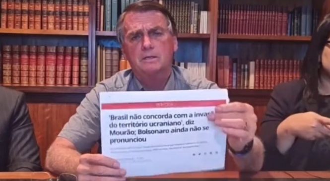 Aliado de Putin, Bolsonaro prefere “se informar” antes de tomar decisão sobre a guerra