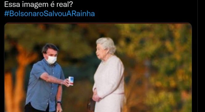 ‘Não é fake news, é meme’: Bolsonaristas se fazem de desentedidos ao dizer que Jair salvou Rainha