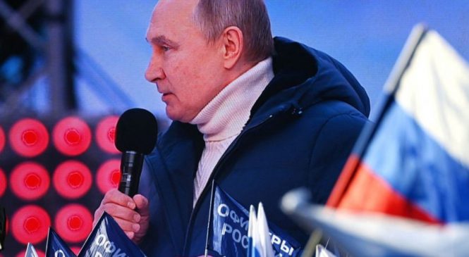 Durante show em estádio da Copa, Putin diz que Rússia nunca esteve tão forte