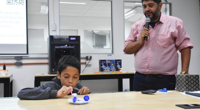 Estudantes do Sesi compartilham experiências em robótica com alunos da rede pública municipal do Pilar
