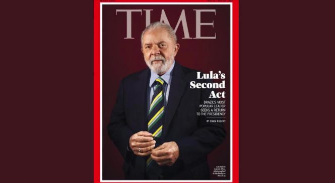 Na capa da Time, Lula diz que Zelenski é tão responsável quanto Putin pela Guerra