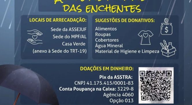 MPF, MPT e TRT se unem em campanha solidária de arrecadação de donativos em Alagoas