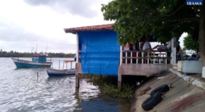 MPF move ação para derrubar bar construído dentro do Rio São Francisco, em Piaçabuçu