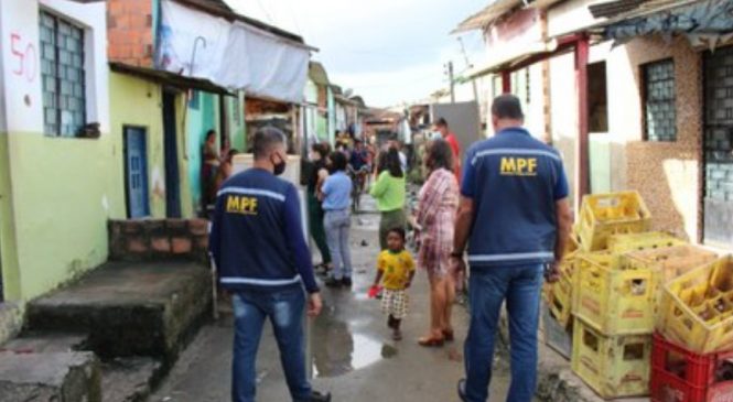 MPF realiza visita de inspeção no bairro do Bom Parto em Maceió