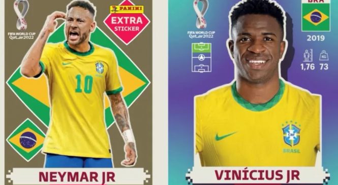 Veja os 18 jogadores do Brasil que estão no álbum da Copa 2022