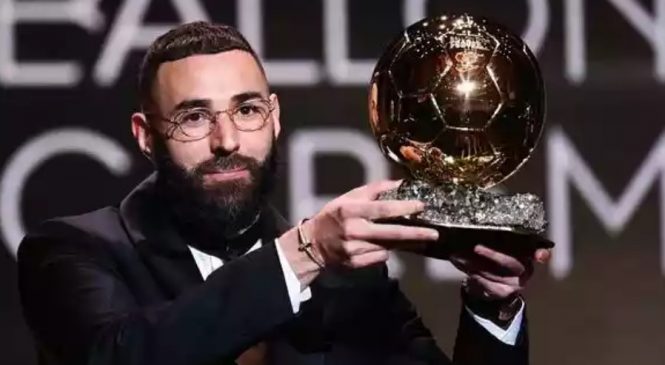 Benzema ganha a Bola de Ouro em 2022 e Vinicius Júnior fica em oitavo