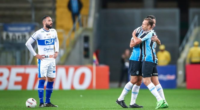 Grêmio vence o CSA fora de casa, que segue na zona de rebaixamento