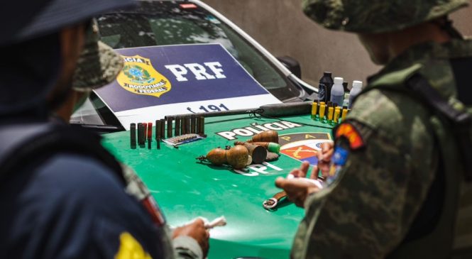 FPI autua homem por posse ilegal de arma de fogo, poluição aplica multa de R$ 38 mil