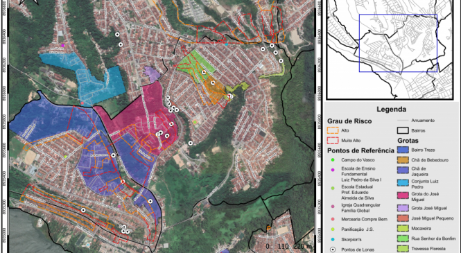 Novos mapas das áreas de risco auxiliam atuação da Defesa Civil