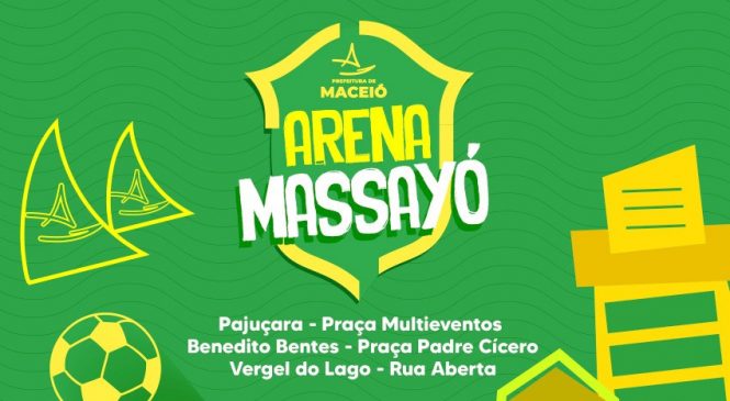 Confira locais com telões da ‘Arena Massayó’ para a população assistir aos jogos do Brasil