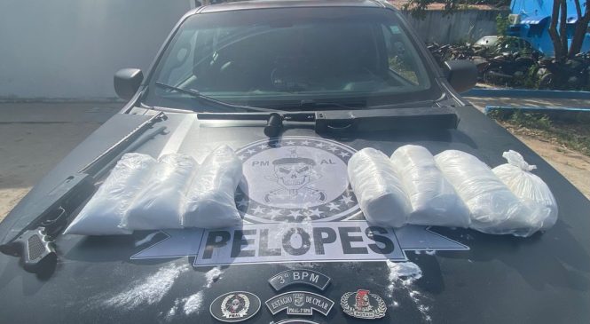 Dois suspeitos são presos e 6 kg de cocaína são apreendidas em Arapiraca