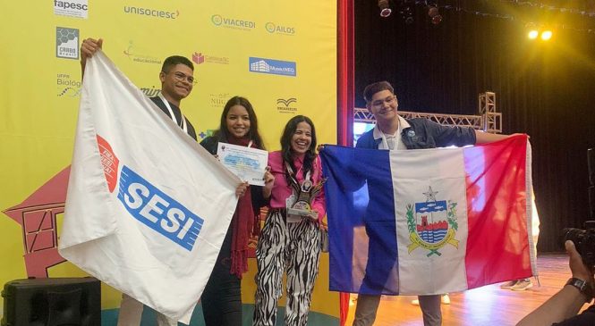 Equipes do Sesi/AL conquistam 1º lugar na Feira Brasileira de Iniciação Científica