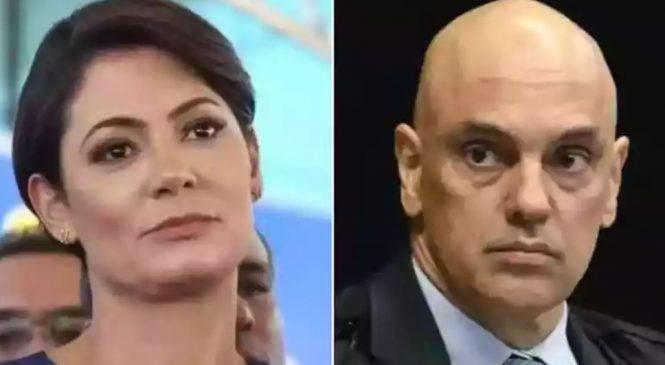 Alexandre de Moraes arquiva representação contra Michelle Bolsonaro