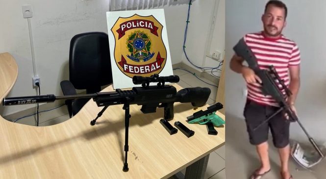 PF apreende arma de bolsonarista que ameaçou matar Lula
