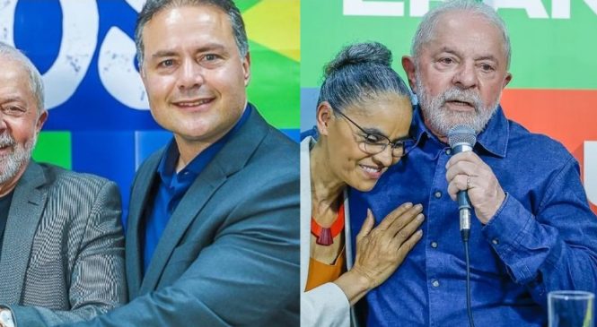 Ministérios: Lula vai nomear Renan Filho para os Transportes e Marina para o Meio Ambiente