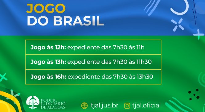 Brasil na Copa do Mundo: Expediente no Judiciário vai até 13h30 nesta sexta