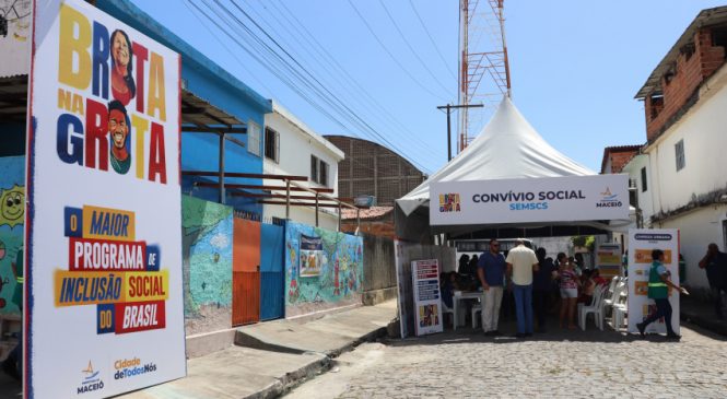 Convívio Social inicia ações do Brota na Grota na comunidade do Santo Amaro, no Jacintinho