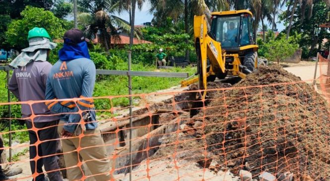 Seinfra inicia obras de esgotamento sanitário em Porto de Pedras