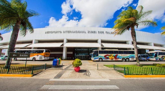 Fluxo de passageiros no Aeroporto Internacional Zumbi dos Palmares cresce 33% em um mês