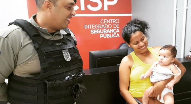 Militar do Cisp de Coruripe salva bebê de dois meses que engasgou com leite materno