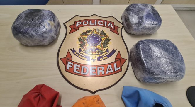 PF prende mulher com três quilos de cocaína no Aeroporto Zumbi dos Palmares