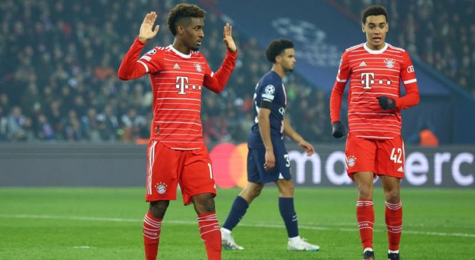 Com gol de Coman, Bayern vence PSG em partida de ida das oitavas de final da Champions League