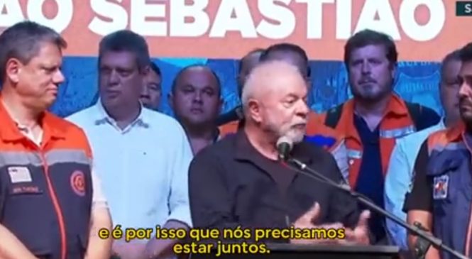Vídeo: Lula diz que eleição acabou e pede união após tragédia com chuvas em São Paulo
