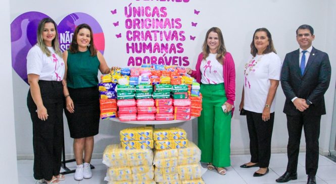 Casa da Mulher recebe 8 mil absorventes doados por servidores do Judiciário