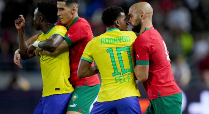 Brasil é derrotado pelo Marrocos em primeira partida pós-Copa