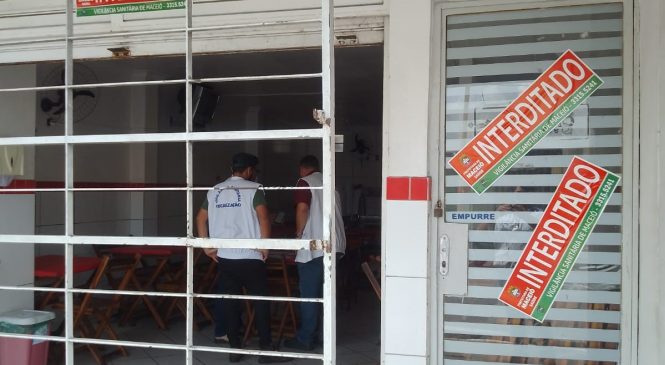 Vigilância Sanitária interdita galeteria por funcionamento irregular