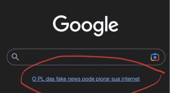 MJ mira Google e Twitter por deletarem postagens a favor do PL das Fake News