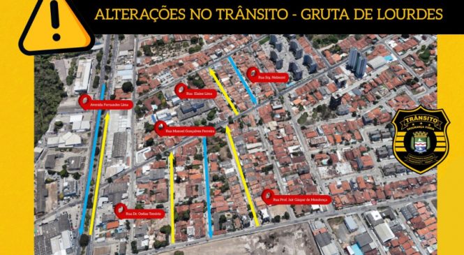 Departamento de Trânsito vai reordenar vias no bairro Gruta de Lourdes