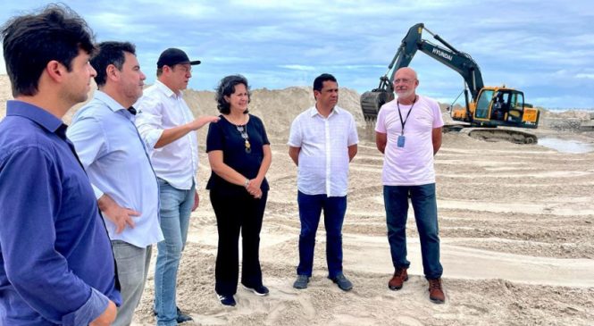 Presidente do CREA de Pernambuco visita obras de contenção marítima de Maceió