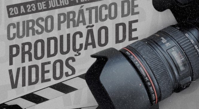 Curso prático de produção de vídeos movimenta Penedo entre os dias 20 e 23 de julho