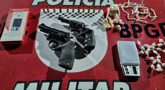 Batalhão de Guardas apreende armas e drogas em ações na parte alta da capital